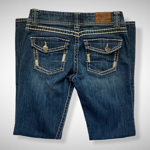 BKE Addison Flap Pocket Boot Leg Jeans Size 28 - Picture 2 of 11